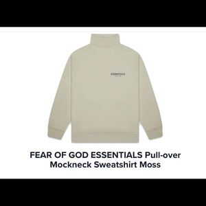 ⛔️SOLD⛔️ FOG ESSENTIALS MOCKNECK SWEATSHIRT